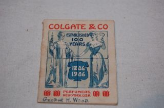   COLGATE & CO PERFUMERS POCKET CALENDAR   MAXFIELD PARISH ART ON BACK