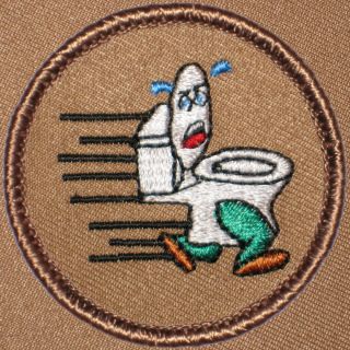 Cool Boy Scout Patches  Running Toilet Patrol (#209)