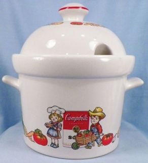 Adorable Campbells Soup Tureen 1996 Westwood Campbell Kids Tomatoes 