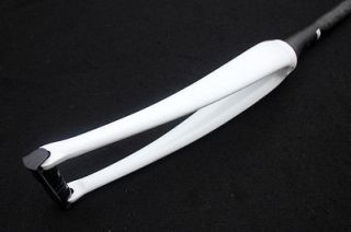Cannondale SuperSix Carbon Road Fork White Painted Tapered 1.5 to 1 