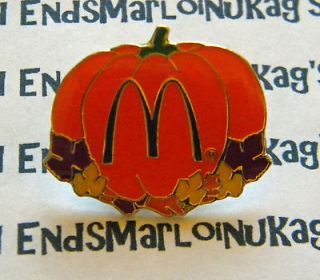 New In Package McDonalds Pumpkin & Leaves Lapel Pin. FAST SHIPPING
