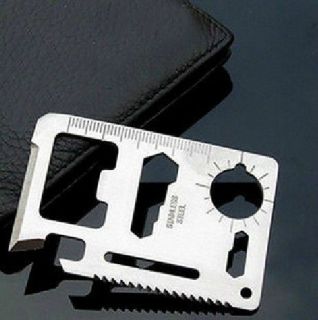   11 in 1 Multifunction Multi Credit Card Survival Knife Camping Tool