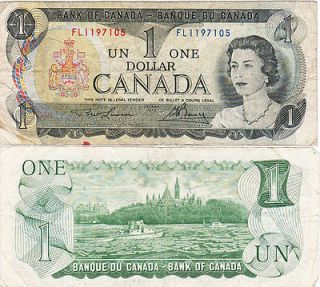 CANADA QUEEN ELIZABETH II ONE DOLLAR 1973 BC 46a 