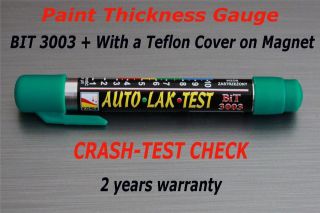   + TEFLON COVER CRASH CHECK CAR PAINT METER TESTER / 2 Years Warranty