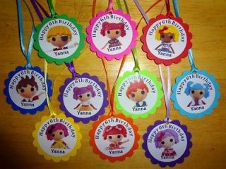   LALALOOPSY DOLLS personalized gift tags birthday party favors supply
