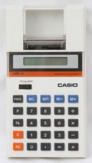 Casio HR 5 Vintage Mini Printing Calculator [Circa 1975] in Original 