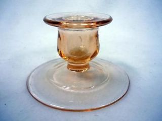 pink depression glass candlesticks in Unknown Maker