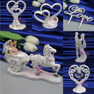 Styles Ivory Porcelain/Resin Wedding Cake Toppers Supply Love Cake 