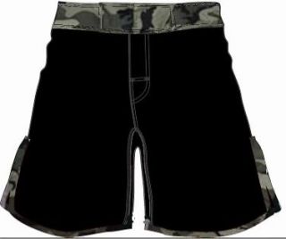 Black and Camo CrossFit WOD shorts