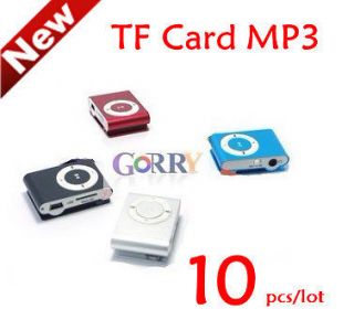   Metal Clip TF/MicroSD card  Music Player Gift Wholesale 10pcs/lot