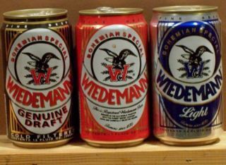 Wiedemann 12 oz.Beer Can   All Aluminum Can At Bottom