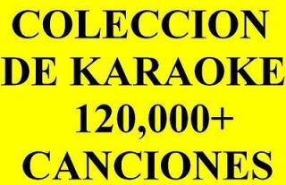   Coleccion Karaoke 120K+ Canciones Pistas + Letra CDG para DJ DJs DJs
