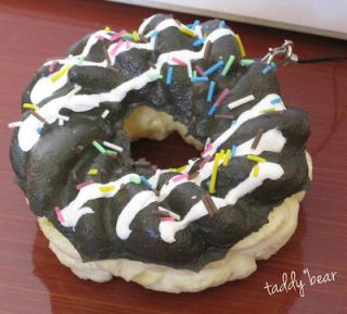 Real Size Chocolate Glaze w/ Sprinkles Cruller Donut Kawaii SQUISHY 