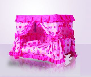 New Princess Pet Dog Cat Bed House Sofa Mat Kennel Cover taken Pink 