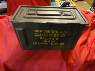   USGI 50 caliber WW2 Side Opening Ammo Can   Very Good Condition