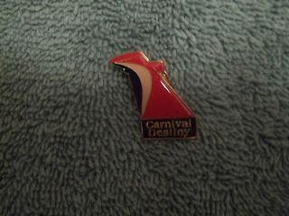 Carnival Cruise Line Destiny lapel pin funnel shape