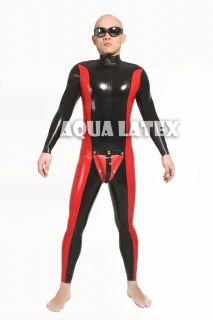 Tight Latex Catsuit, Rubber Catsuit, with Codpiece 