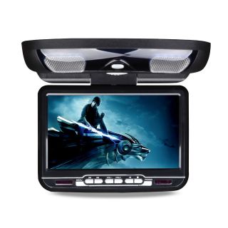 D3110 Car Black 9 Flip Down Overhead Roof Mounted Monitor DVD Player 