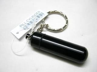   Keychain Capsule cash clip Stash Keyring key pill BOX CHOICE ring