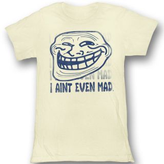 You Mad U Mad Bro I Aint Even Mad Juniors Vintage White T Shirt