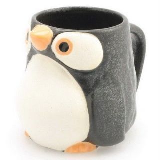 NEW Adorable Ceramic Black PENGUIN 9 oz Mug for Coffee Tea Hot Cocoa