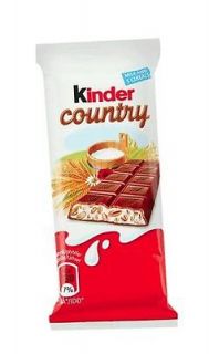 10x Kinder Country Chocolate Bar 24g each bar