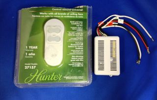 Hunter Basic On and Off Ceiling Fan Remote Control used