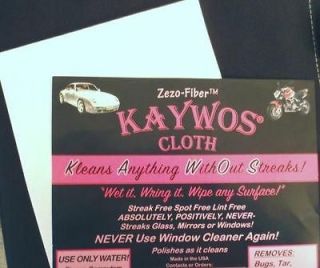   KAYWOS CLOTH STREAK FREE CLEANING CLOTH 4 GLASS CARS MIRRORS GLASS NIP