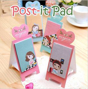 Cute Girls★Vintage★Post it Memo Pad☆Sticky Notepad★Note Book 