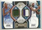 2009 10 SP Game Used Kevin Durant Julian Wright DUAL GU PATCH RELIC 