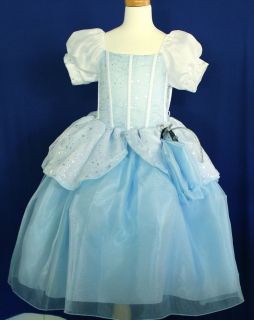 DELUXE CINDERELLA COSTUME LITTLE GIRL BOUTIQUE STYLE DRESS SIZE 2 3
