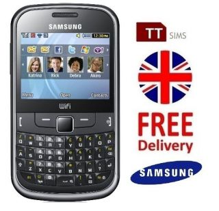 SAMSUNG S3350 Chat 335 QWERTY SIM FREE MOBILE PHONE UNLOCKED   Black 