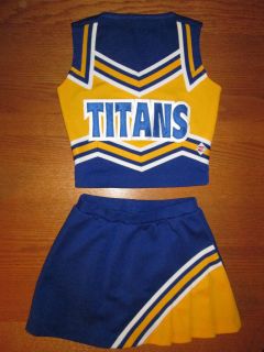 Youth/Child M TITANS REAL Cheerleader & DanzTeam Brand Uniform Costume 
