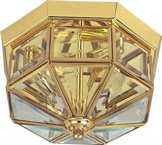   Polished Brass Traditional / Classic Flushmount Ceiling Fixture