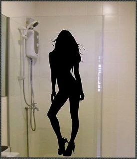 Sexy Lady Girl Woman Silhouette Vinyl Wall Decal Lettering Sticker 