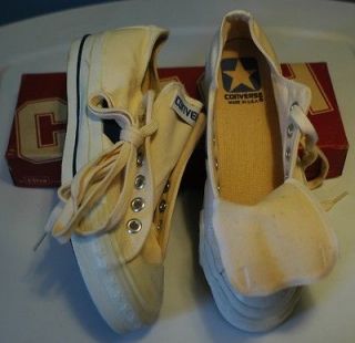   CX PRO 250 Boys Oxford White Canvas CONVERSE Size 4.5 Made in USA