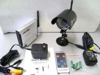 Wireless High Resolution Camera + Receiver + Remote.