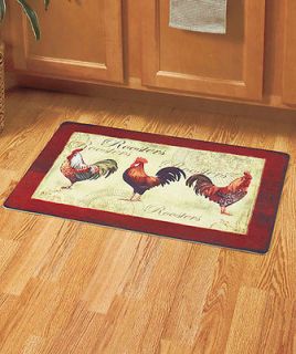26 Cushion Comfort Country Rooster Small Area Floor Mat Kitchen Decor
