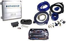 Hifonics Zeus ZRX1000.1D 1000 Watt Mono Car Amplifier+Amp Kit+2 Farad 