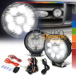 2X 27W LED HIGH POWER DRL WORK LIGHT 4.5 ROUND 9 LED OFFROAD BUMPER 
