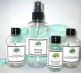 Pure Organic Floral Water Set for Skin Hydration and Toning