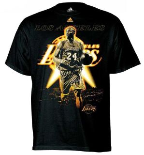 adidas Kobe Bryant #24 LA Hollywood Star Los Angeles Lakers T shirt 