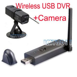   Wireless CCTV USB DVR Receiver+2.4GH​z Wireless Camera spy 4 channel