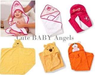Disney Luxury Hooded Baby Toddler Bath Towel   Pooh, Minnie, Tigger 
