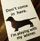 Dachshund Weiner Dog Sign & Dry Erase. Hound Pet Long Short Hair 