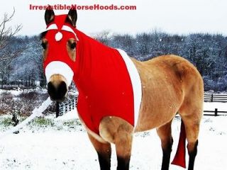 SANTA HORSE HORSE HOOD COSTUME SLEAZY SLINKY * X SMALL 
