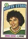    77 O Pee Chee OPC Hockey Ernie Hicke #87 Minnesota North Stars NM/MT