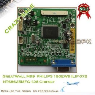2PCS LCD driver board for GreatWall M99 PHILIPS 190EW9 ILIF 072 