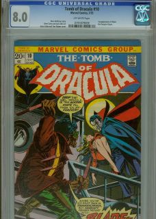 Tomb of Dracula #10 ((1st Blade)) CGC 8.0 OWP