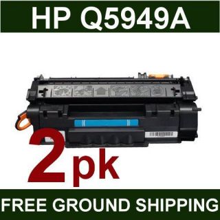 2PK HP Q5949A 49A Black Toner for HP LaserJet 1160 1320 3390 3392 